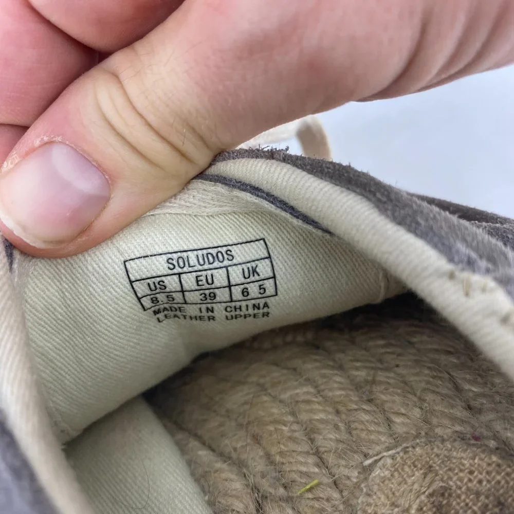 Soludos | 8.5 Gray Izzy Espadrille Sneakers